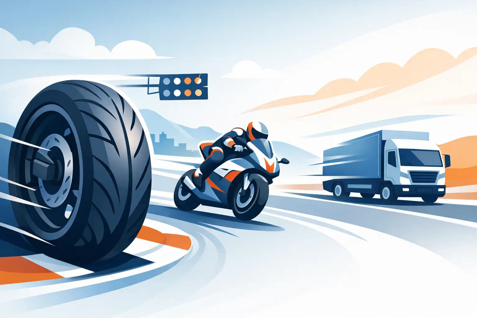 Pneu moto compétition livraison rapide