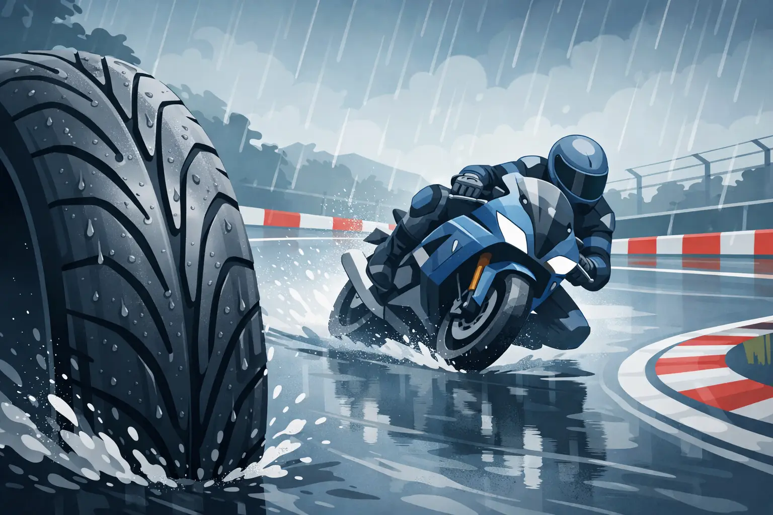 Pneu pluie moto : bien choisir pour le circuit