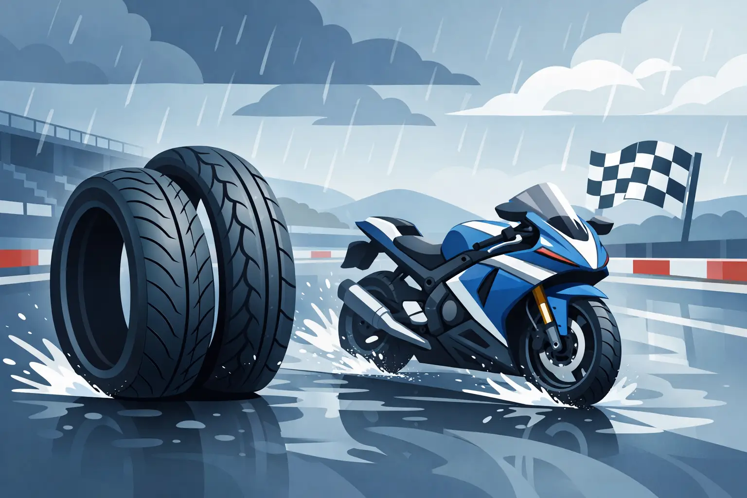 Quel pneu pluie moto piste choisir ?