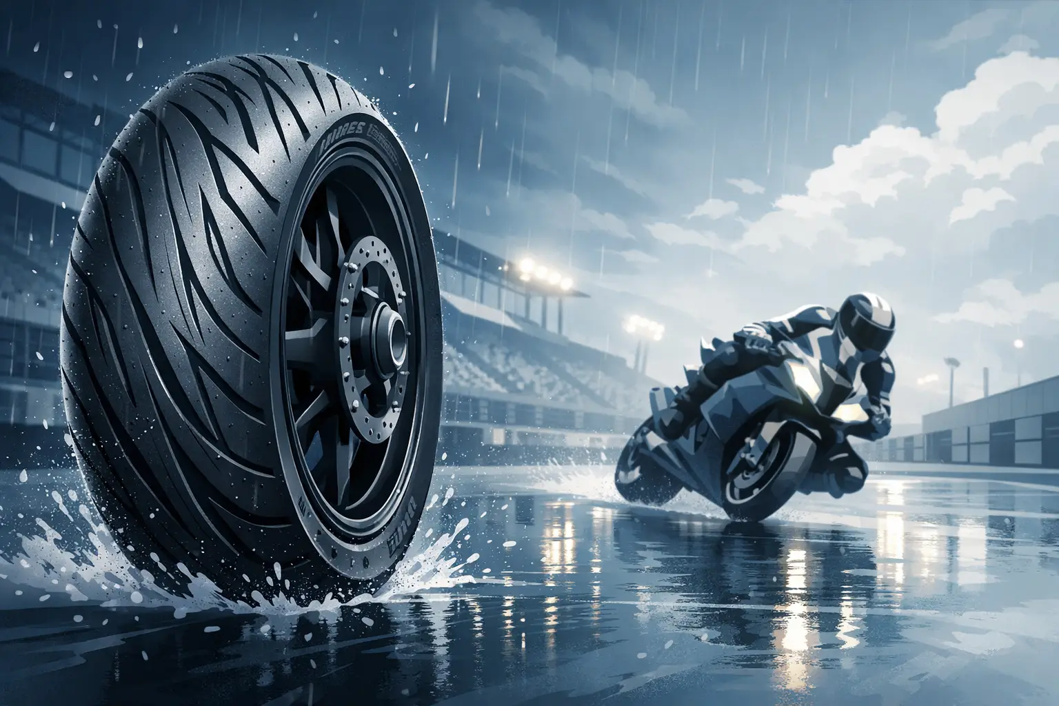 Dunlop KR109, pneu pluie avant pour la course