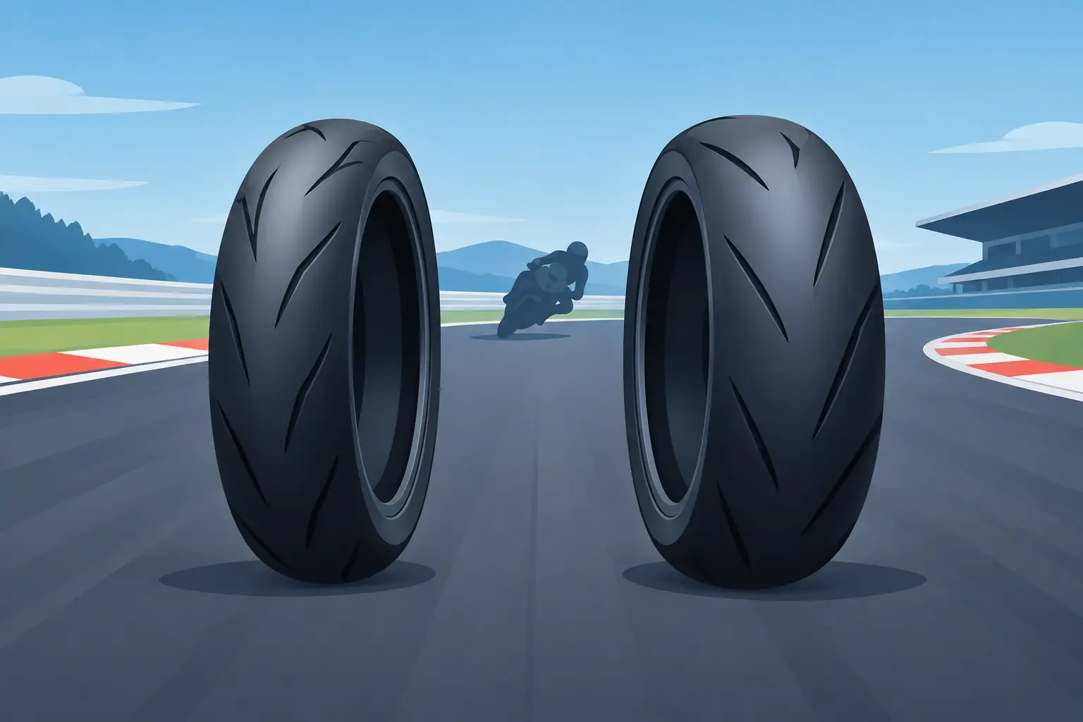 Pneus 180 versus 200 lequel choisir sur piste